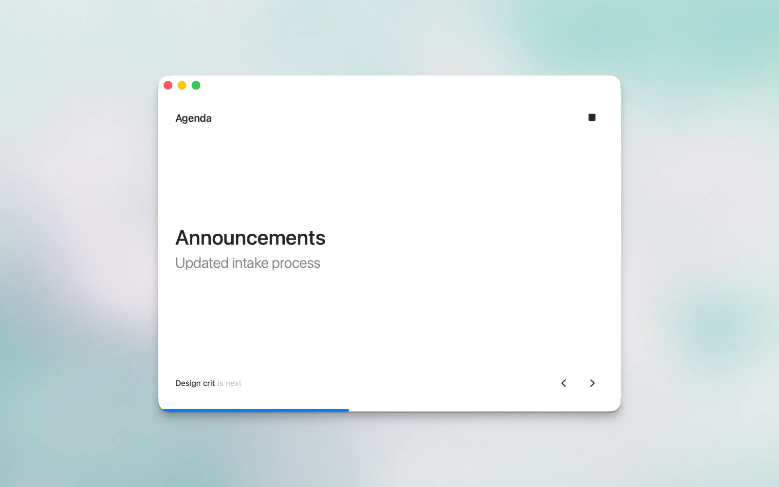 Flow Session playback window focused on the current topic